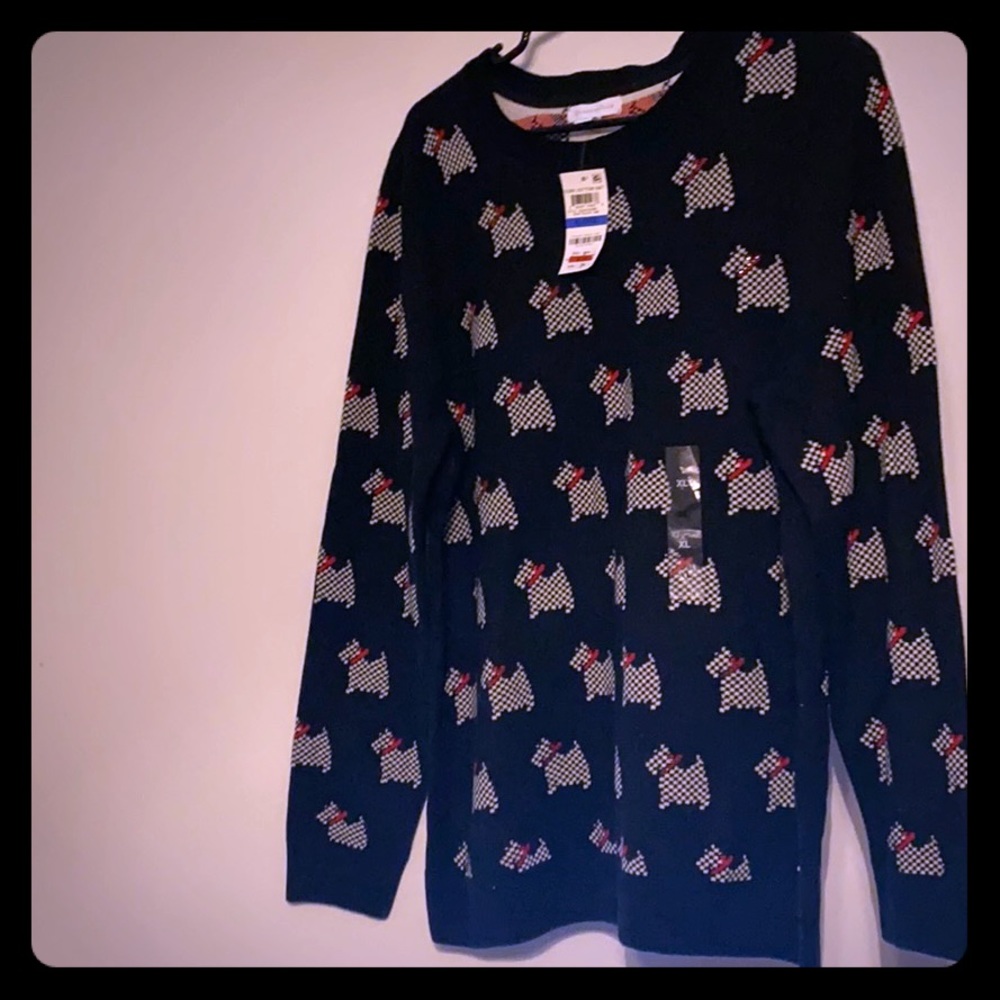 Charter club Scotty dog sweater